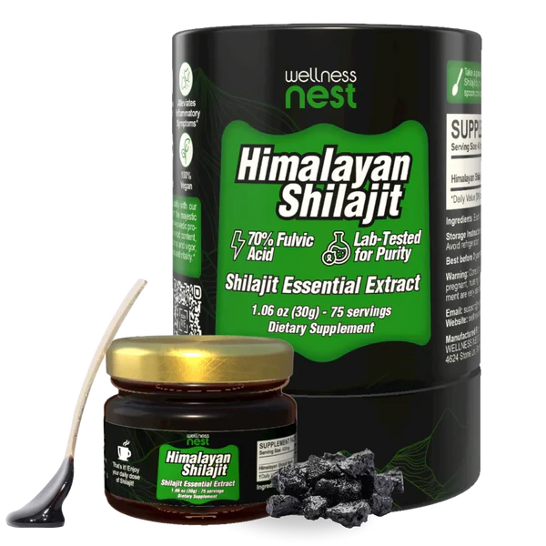 Wellness Nest Shilajit Premium - Resina Pura dell'Himalaya